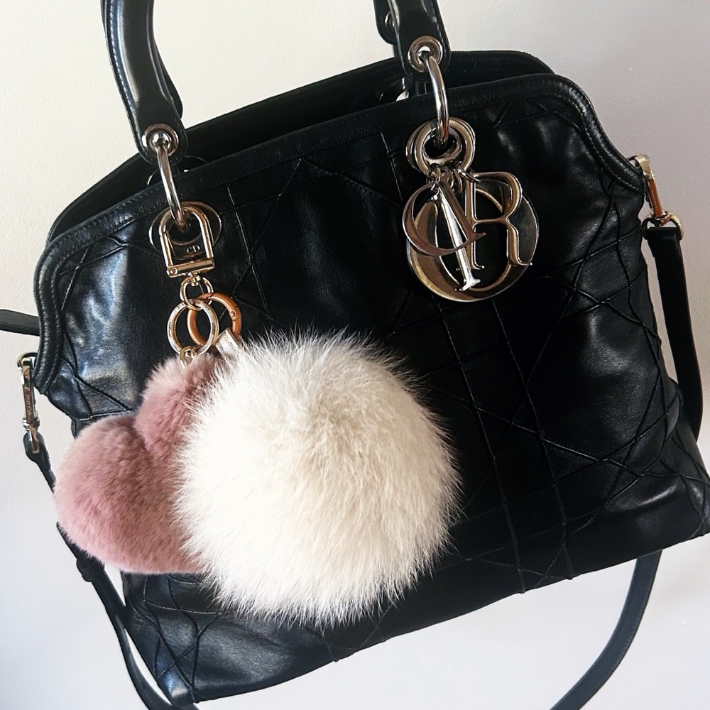 Authentic Dior Gorgeous Black Medium Leather Cannage Granville Bag - Picture 15 of 16